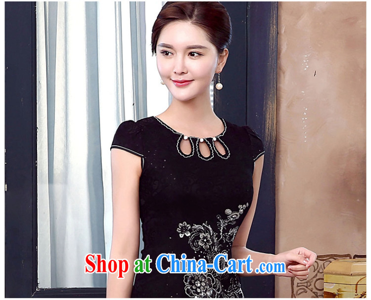 The CYD HO Kwun Tong' black be improved and stylish open-collar cheongsam dress summer stylish retro dress dresses KD 5158 black XL pictures, price, brand platters! Elections are good character, the national distribution, so why buy now enjoy more preferential! Health