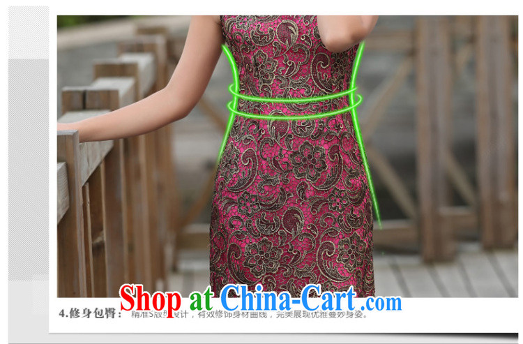 Cyd Ho Kwun Tong whimsical smile lace cheongsam dress retro fashion 2015 summer beauty MOM dresses G 13,639 red XXL pictures, price, brand platters! Elections are good character, the national distribution, so why buy now enjoy more preferential! Health