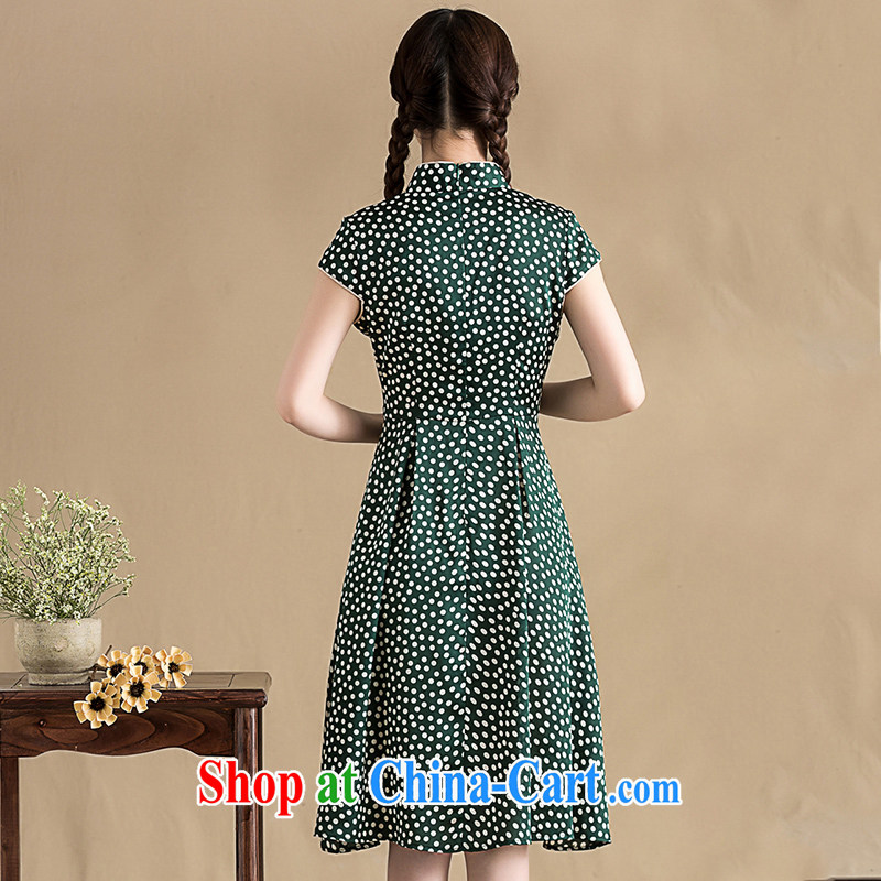 Royal Seal on 2015 original wave, snow-woven dresses, dresses retro style of improved light Chinese swing skirt picture color XL seal, Yin Yue, shopping on the Internet