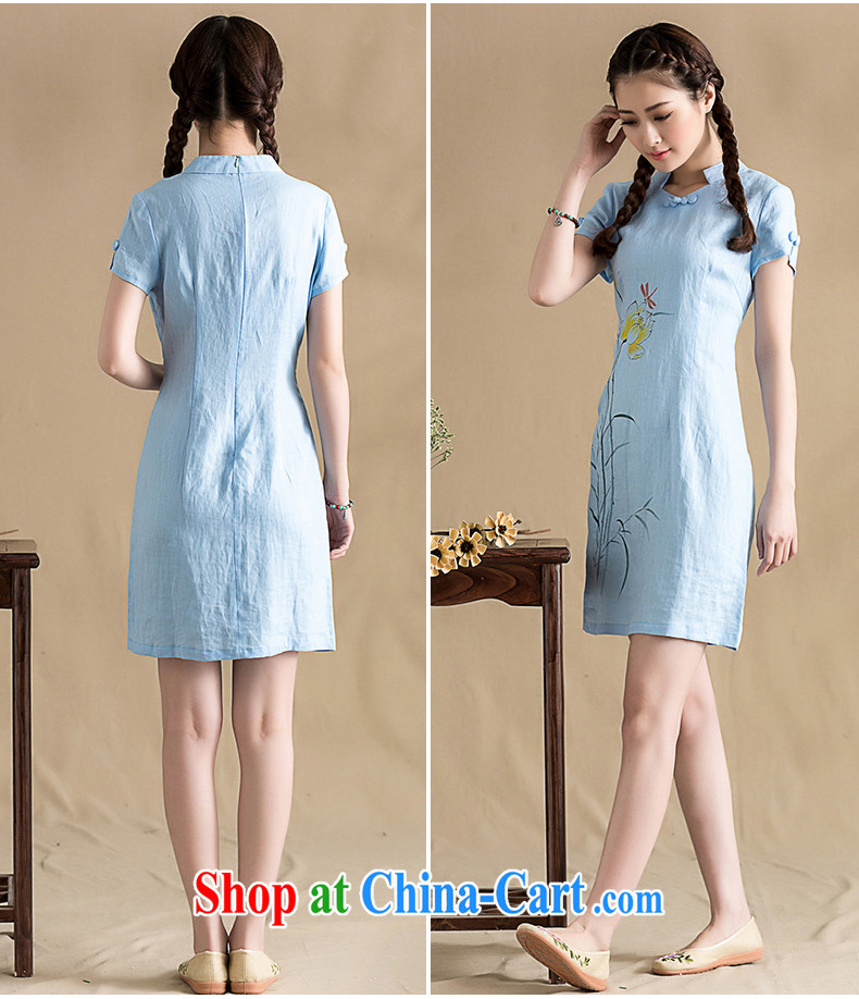 Seal, 2015 original traditional hand-painted improved cheongsam retro art minimalist style robes, dresses picture color XL pictures, price, brand platters! Elections are good character, the national distribution, so why buy now enjoy more preferential! Health