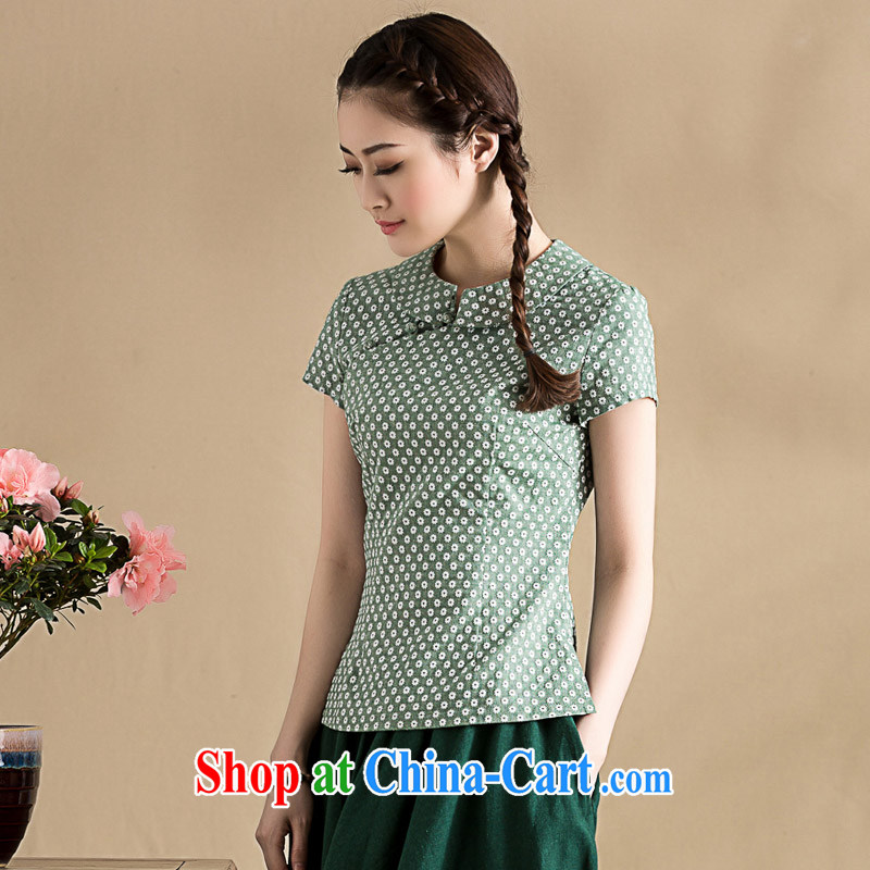 Royal Seal on 2015 original spring and summer new literary and artistic Chinese T-shirt art elegant floral doll for Chinese female picture color XL seal, Yin Yue, shopping on the Internet