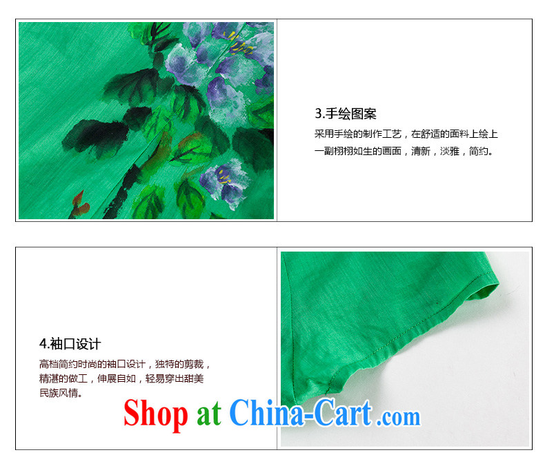 Seal, original cotton Ma 2015 spring new blouses arts idyllic small fresh hand-painted T shirt T-shirt girl Green S pictures, price, brand platters! Elections are good character, the national distribution, so why buy now enjoy more preferential! Health