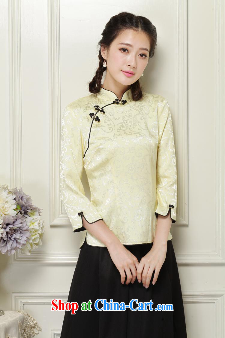 Ya-ting store 2014 Autumn Chinese Tang 7 sub-cuff improved cheongsam shirt Korea Campus girls with dresses green XXL pictures, price, brand platters! Elections are good character, the national distribution, so why buy now enjoy more preferential! Health