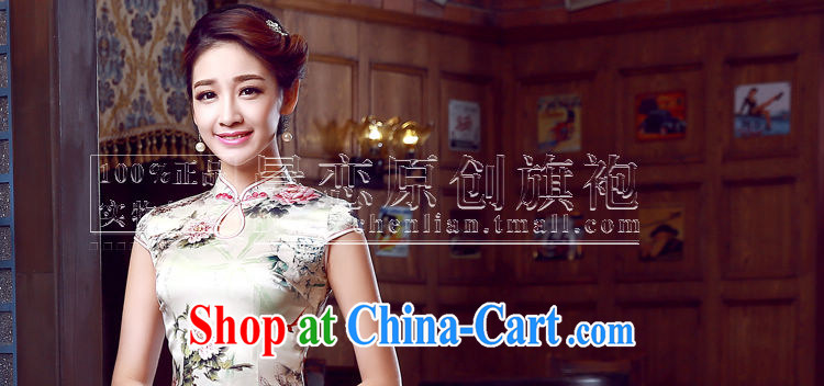 Morning dresses, new summer retro long improved stylish sauna silk silk Chinese qipao dress Peony Peony floral XL pictures, price, brand platters! Elections are good character, the national distribution, so why buy now enjoy more preferential! Health