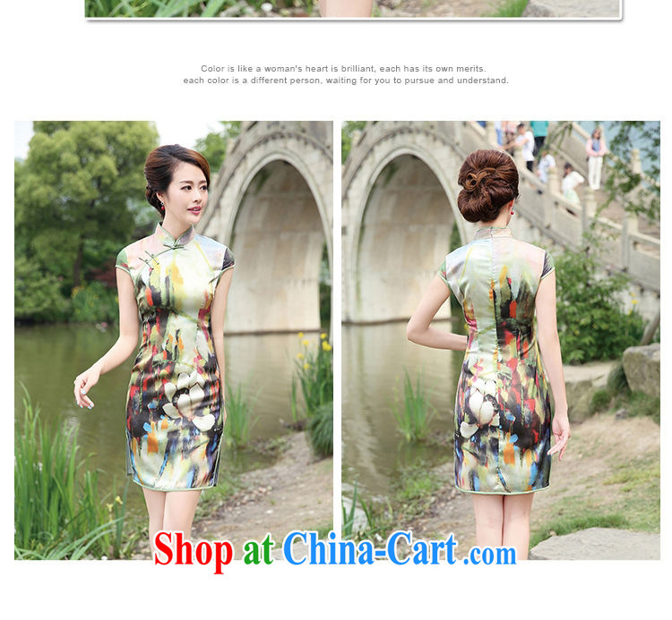 XUAN FENG 2014 new summer and early autumn the OL commuter half sleeve and collar Beautiful Stamp embroidery antique China cheongsam dress dresses gray butterfly XXL pictures, price, brand platters! Elections are good character, the national distribution, so why buy now enjoy more preferential! Health