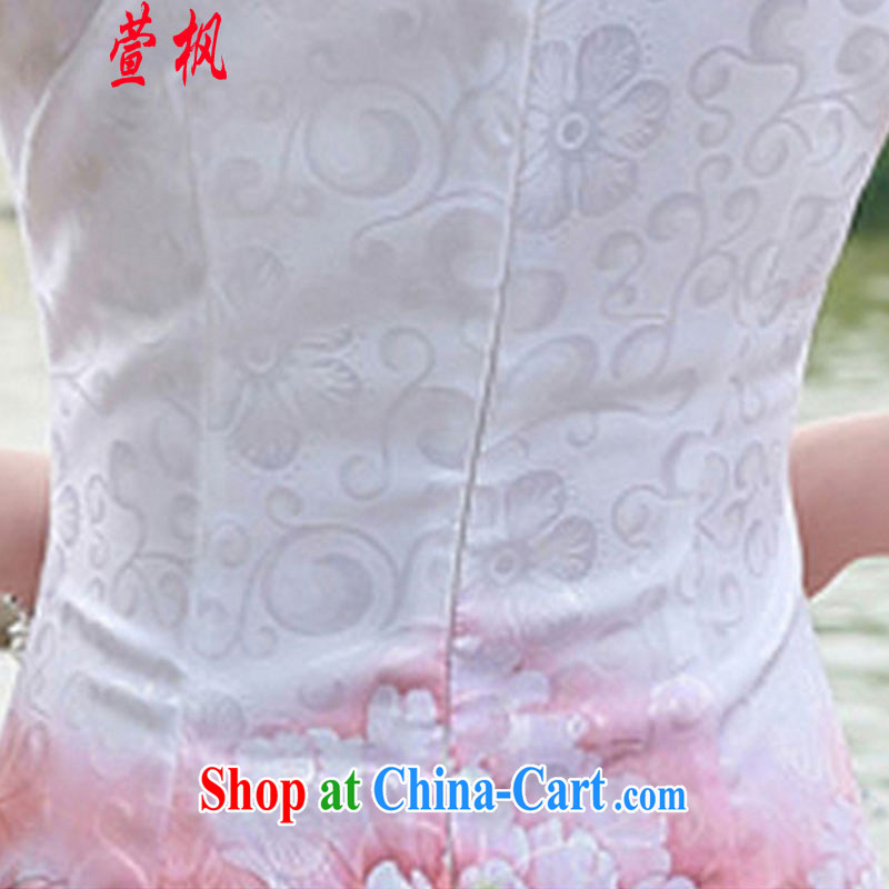 XUAN FENG 2014 new summer Korean Beauty half sleeve Princess stamp duty for China wind dresses and stylish dresses pink peony flowers XXL, XUAN FENG (xuanfeng), online shopping