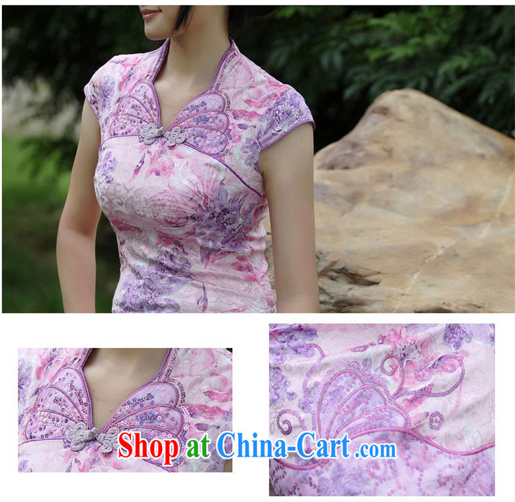 According to Wei family 2015 spring and summer with new colorful Butterfly Dance cotton butterfly embroidery cheongsam exquisite female blue XL pictures, price, brand platters! Elections are good character, the national distribution, so why buy now enjoy more preferential! Health