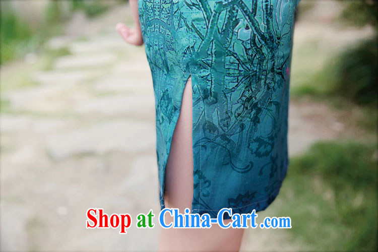 XUAN FENG 2015 new summer Korean Beauty Chinese collar half sleeve cheongsam stylish stamp dresses Phillips-head XXL pictures, price, brand platters! Elections are good character, the national distribution, so why buy now enjoy more preferential! Health