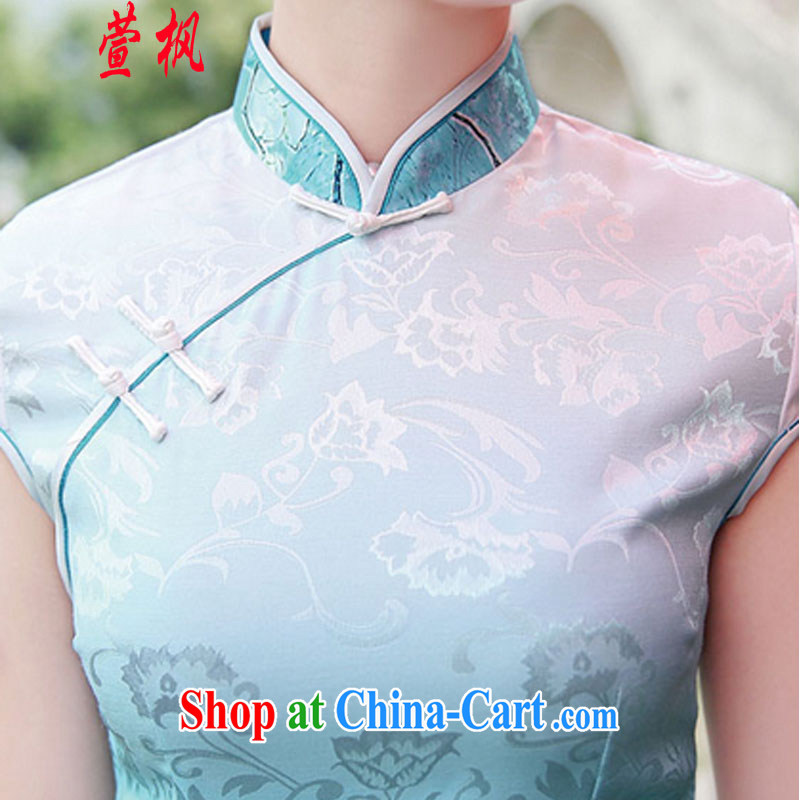 XUAN FENG 2015 new summer Korean Beauty Chinese collar half sleeve cheongsam stylish stamp dresses Phillips XXL, Xuan Feng (xuanfeng), and, shopping on the Internet