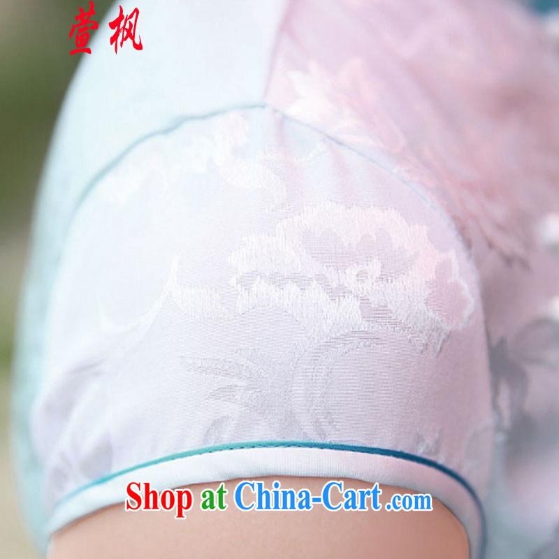 XUAN FENG 2015 new summer Korean Beauty Chinese collar half sleeve cheongsam stylish stamp dresses Phillips XXL, Xuan Feng (xuanfeng), and, shopping on the Internet