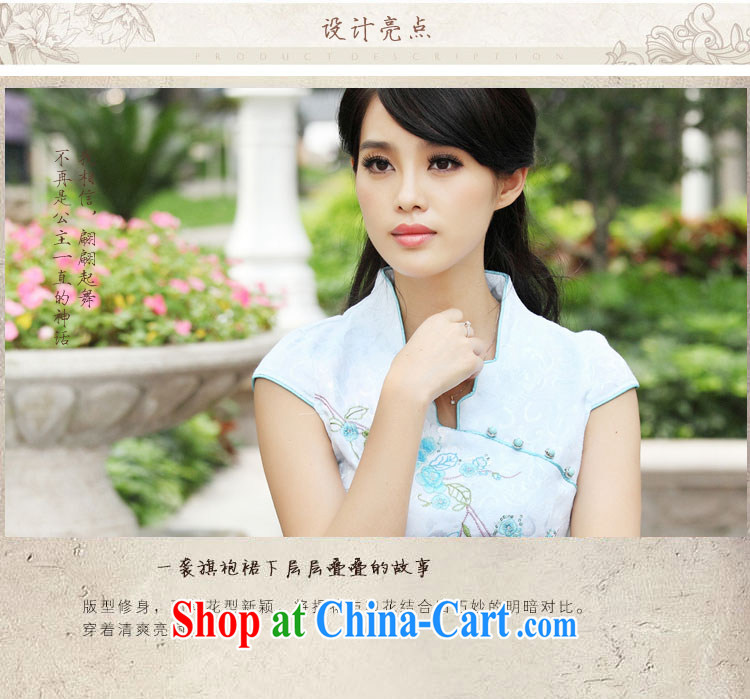 According to Wei family 2015 spring and summer with new stylish short retro stamp beauty dresses cheongsam girls pink XL pictures, price, brand platters! Elections are good character, the national distribution, so why buy now enjoy more preferential! Health