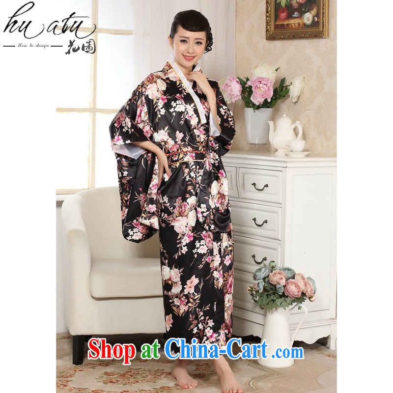 Take the women's clothing new 2015 stage clothing kimono damask stamp Chinese improved long Japanese kimono costumes picture color code, spend, and shopping on the Internet