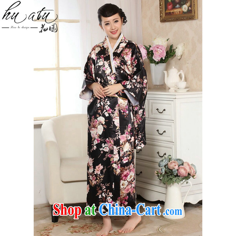 Take the women's clothing new 2015 stage clothing kimono damask stamp Chinese improved long Japanese kimono costumes picture color code, spend, and shopping on the Internet