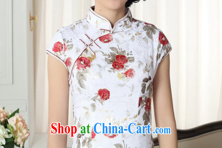 Dan smoke lady stylish jacquard cotton cultivating short cheongsam dress Chinese improved, for Roses Chinese graphics thin cheongsam dress figure-color 2 XL pictures, price, brand platters! Elections are good character, the national distribution, so why buy now enjoy more preferential! Health