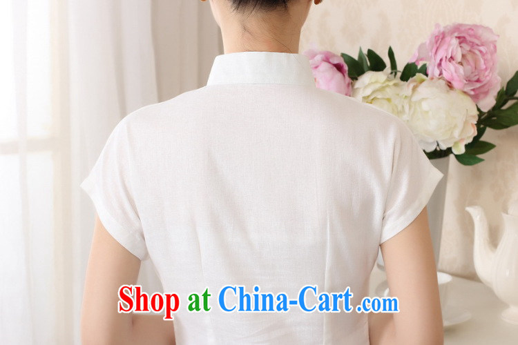 Dan smoke new women with hand-painted dresses T-shirt cotton the Chinese Ethnic Wind female Tang is improved, for literary and artistic T-shirt white 2XL pictures, price, brand platters! Elections are good character, the national distribution, so why buy now enjoy more preferential! Health