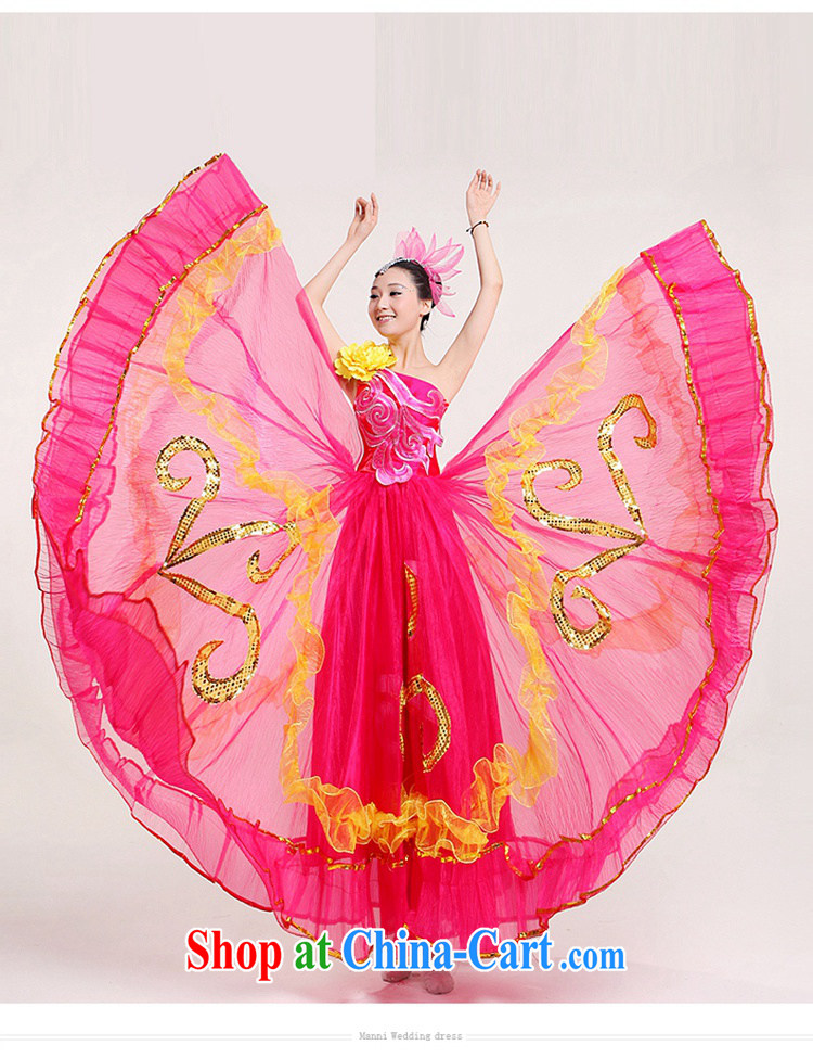 New color skirt with opening dance clothing dance clothing the skirt costumes flouncing dance clothing peach XXL pictures, price, brand platters! Elections are good character, the national distribution, so why buy now enjoy more preferential! Health