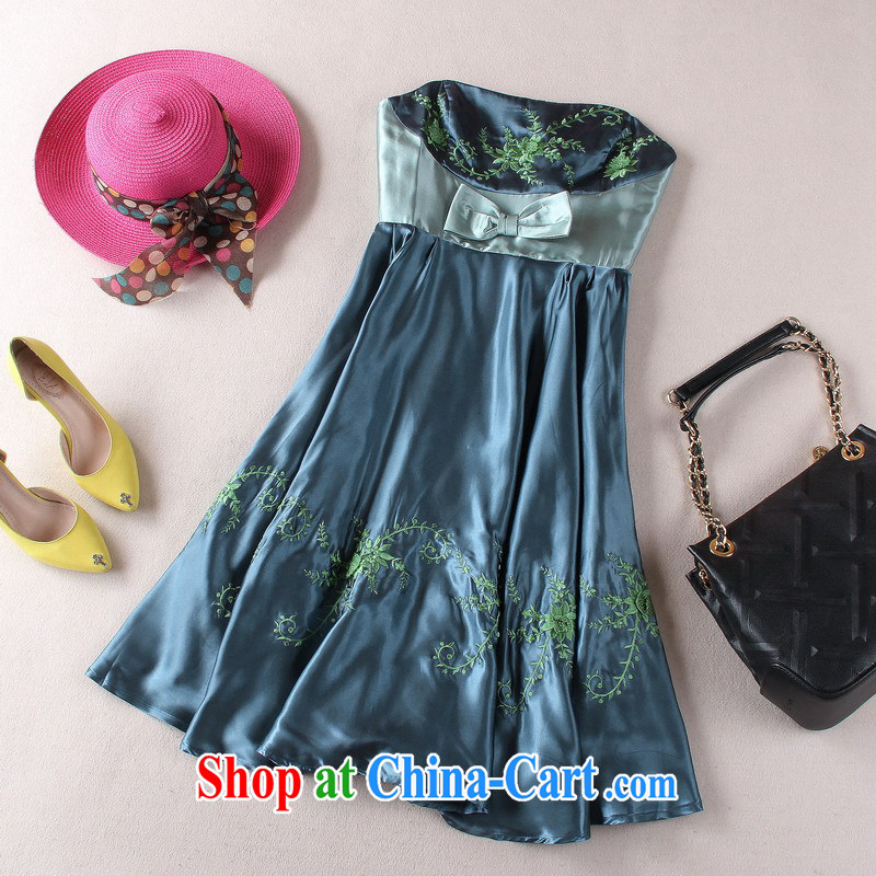 2015 butterfly end damask wrapped chest dresses Evening Dress evening dress high waist embroidered dresses skirts picture color 8 pictures, price, brand platters! Elections are good character, the national distribution, so why buy now enjoy more preferential! Health