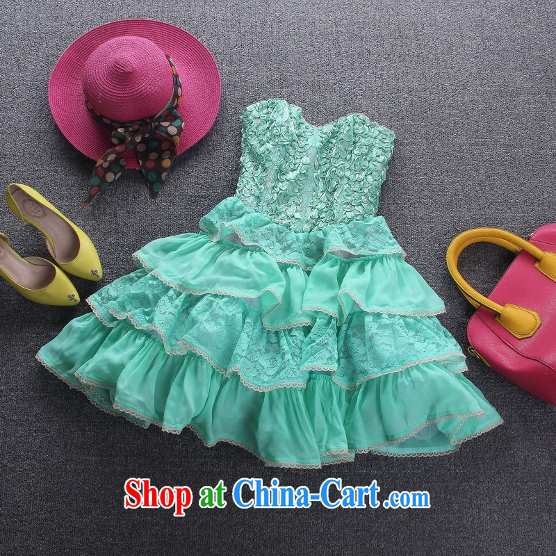 2015 lace stitching layers cake shaggy dress sweet wrapped chest small dress skirt Princess skirt picture color 6, West Windsor, and shopping on the Internet