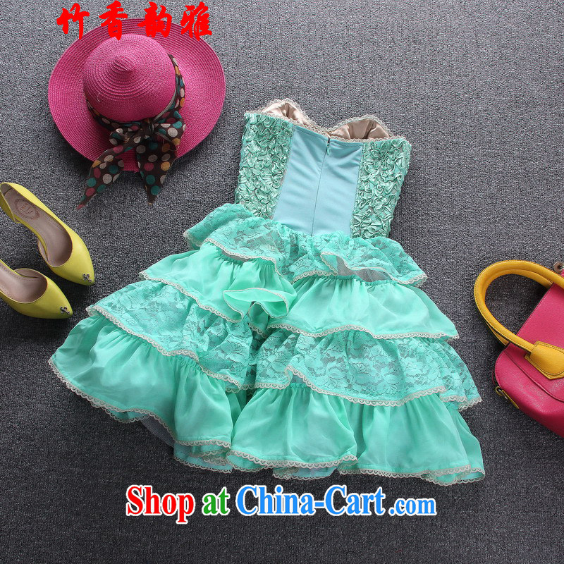 Bamboo incense were 2015 lace stitching layers cake shaggy dress sweet wrapped chest small dress skirt Princess skirt picture color 6, bamboo flavor, and shopping on the Internet