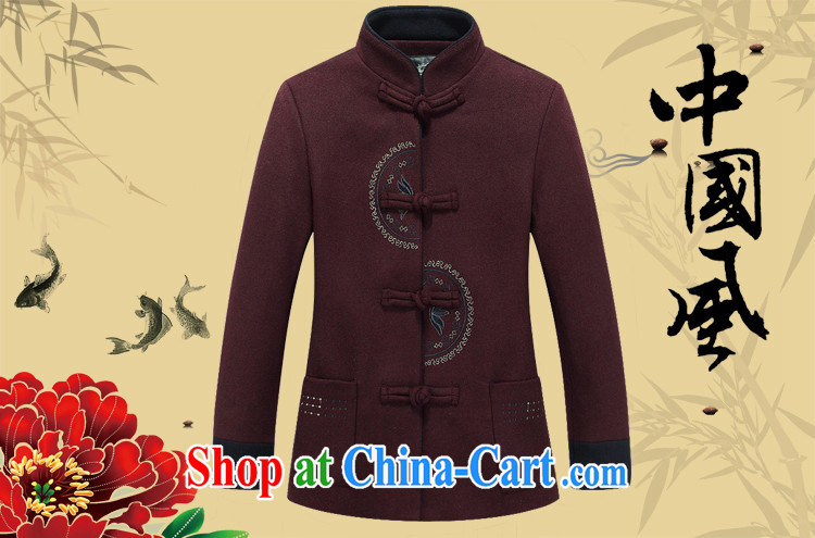 The Spring and Autumn Period, female hair? jacket middle-aged short temperament, mothers with a solid color that the T-shirt wine red XXXL pictures, price, brand platters! Elections are good character, the national distribution, so why buy now enjoy more preferential! Health