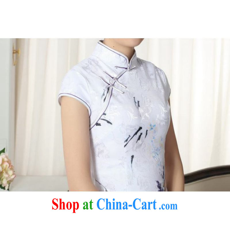 Shanghai, optimize purchase a new summer elegance Chinese qipao Chinese graphics thin short cheongsam white 2XL, Shanghai, optimization, and, shopping on the Internet