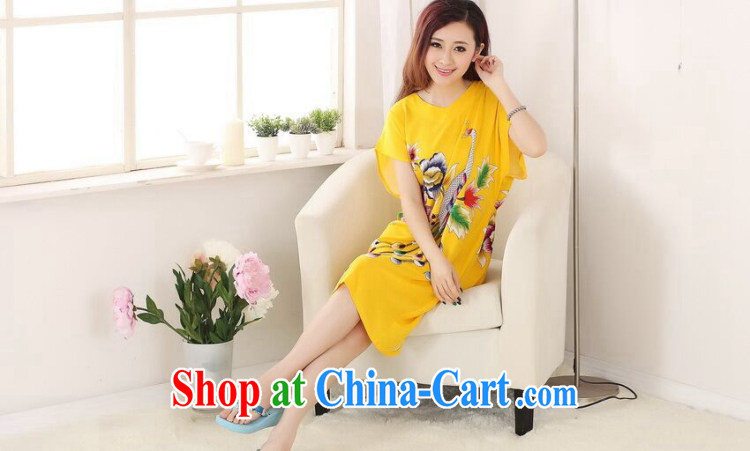 Take the female Chinese bathrobe summer new cotton V collar Peacock comfortable long, short-sleeved Chinese Dress gown of red are code pictures, price, brand platters! Elections are good character, the national distribution, so why buy now enjoy more preferential! Health