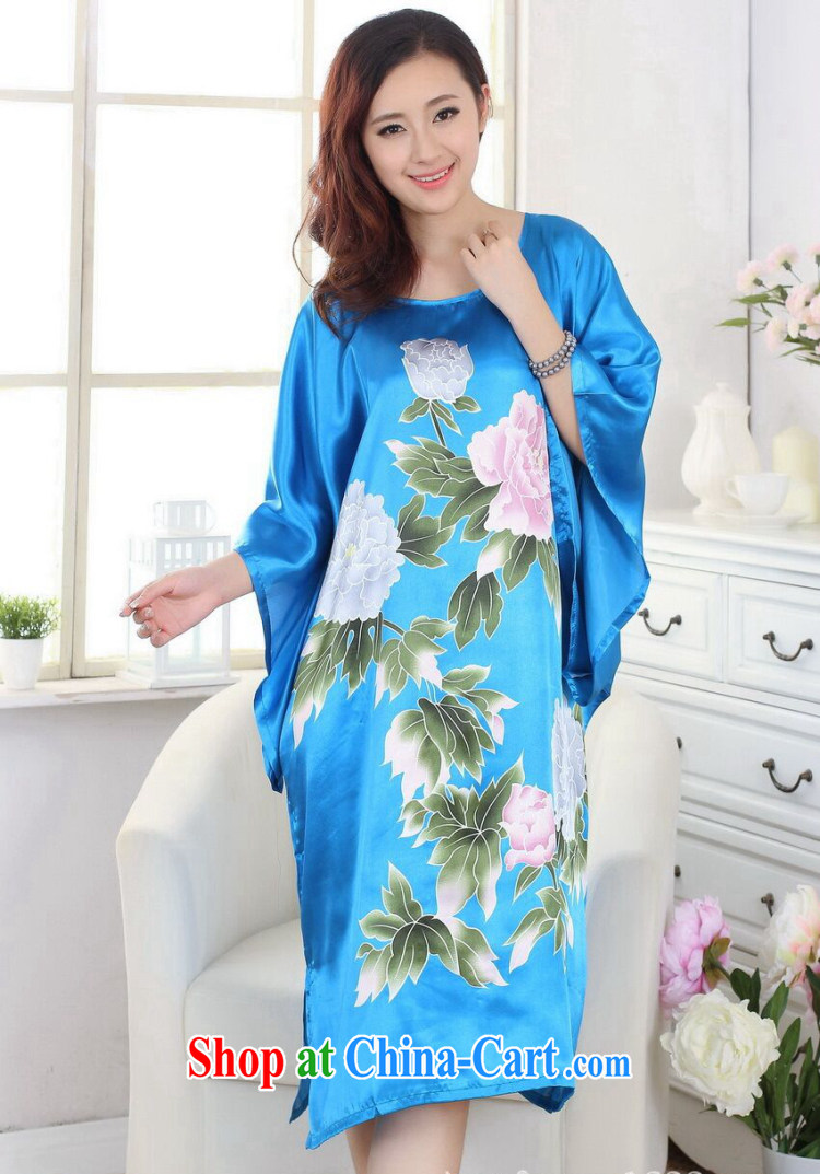 Take the Chinese pajamas ladies summer new round-collar hand-painted T-shirt silk loose bat shirts and elegant dress robes S 4017 are code pictures, price, brand platters! Elections are good character, the national distribution, so why buy now enjoy more preferential! Health