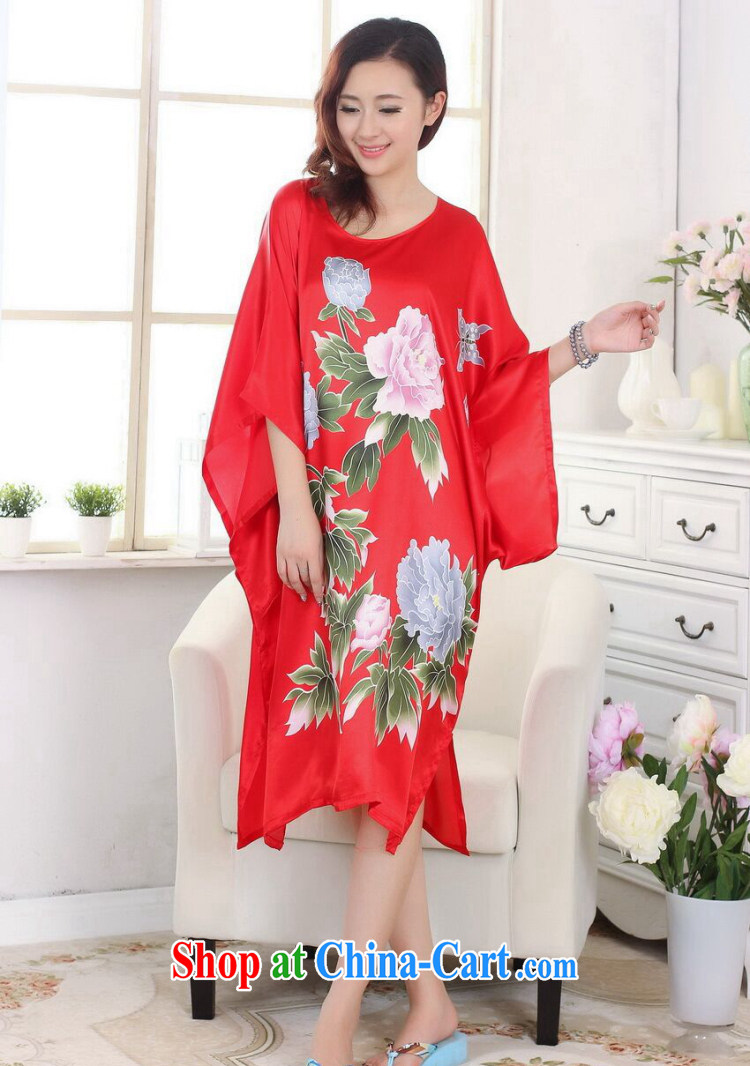 Dan smoke Tang replace pajamas ladies summer wear new round-collar hand-painted T-shirt silk loose bat T-shirts and elegant dress robes S 4017 are code pictures, price, brand platters! Elections are good character, the national distribution, so why buy now enjoy more preferential! Health