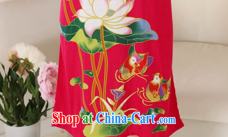 Take the female Chinese summer new V collar cotton hand-painted Chinese ladies robes bath robe short-sleeved dresses pajamas white are code pictures, price, brand platters! Elections are good character, the national distribution, so why buy now enjoy more preferential! Health