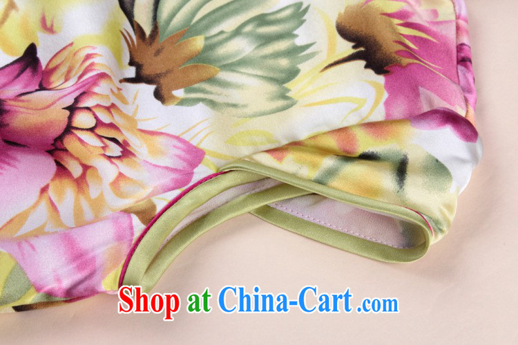 spend the summer, new female cheongsam Chinese Chinese improved, their noble sauna Silk Cheongsam daily Silk Cheongsam short figure color 2 XL pictures, price, brand platters! Elections are good character, the national distribution, so why buy now enjoy more preferential! Health
