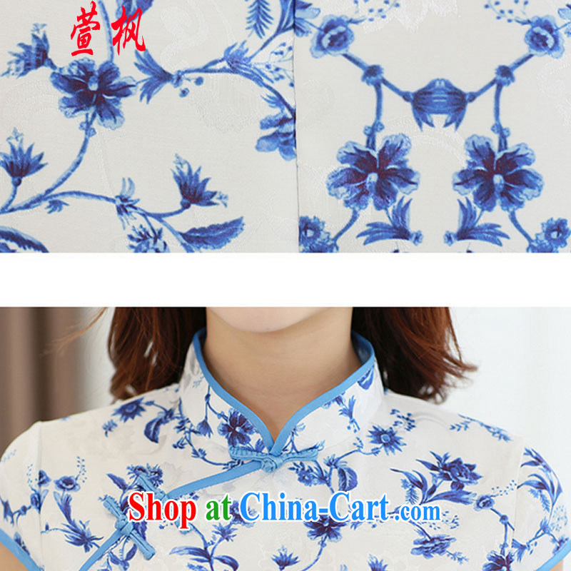 XUAN FENG 2015 summer new Korean beauty, short-sleeved fine stamp stylish retro cheongsam dress picture color XXL, Xuan Feng (xuanfeng), and, on-line shopping