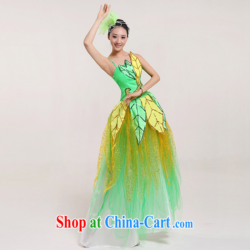 Spring new opening dance swing skirt Spanish dance skirt long performances, serving modern dance clothing stage performing arts Fashion Show clothing wholesale picture color XXL, diffuse Connie married Yi, shopping on the Internet
