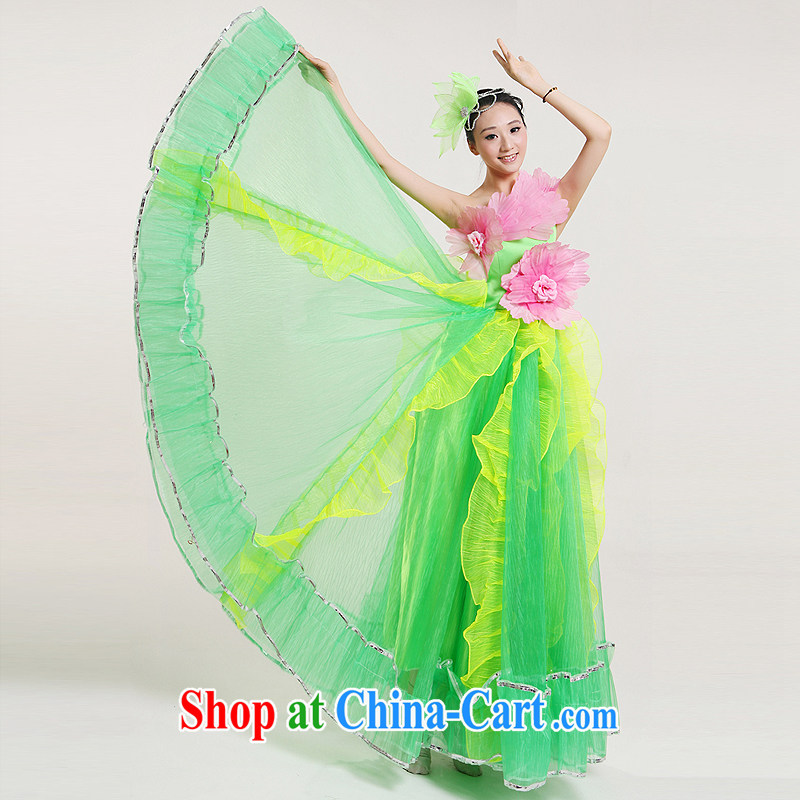 The skirt dance clothing female performances serving long skirt choir uniforms opening classical costume new opening dance serving the concert dress uniform folk dance show Picture Color XXL, diffuse Connie married Yi, shopping on the Internet