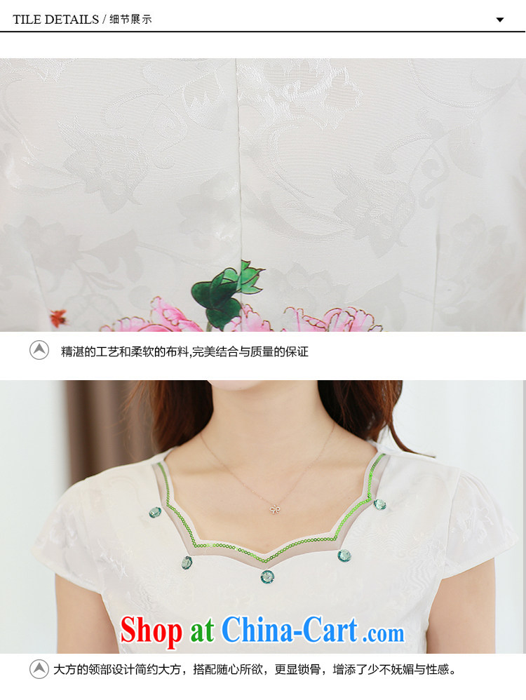 Sung Yang 2015 summer new Korean Beauty party collar elegant antique stamp duty and stylish girl with short-sleeved qipao dresses and rivers XXL pictures, price, brand platters! Elections are good character, the national distribution, so why buy now enjoy more preferential! Health