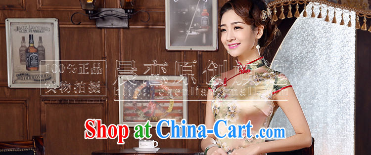 Morning dresses, new 2015 summer retro short, improved stylish sauna silk silk Chinese qipao, Autumn suit L pictures, price, brand platters! Elections are good character, the national distribution, so why buy now enjoy more preferential! Health