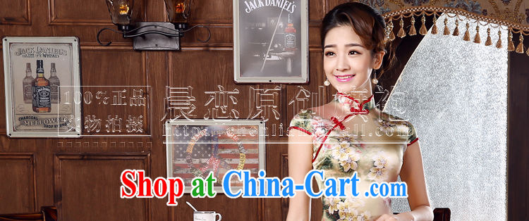 Morning dresses, new 2015 summer retro short, improved stylish sauna silk silk Chinese qipao, Autumn suit L pictures, price, brand platters! Elections are good character, the national distribution, so why buy now enjoy more preferential! Health