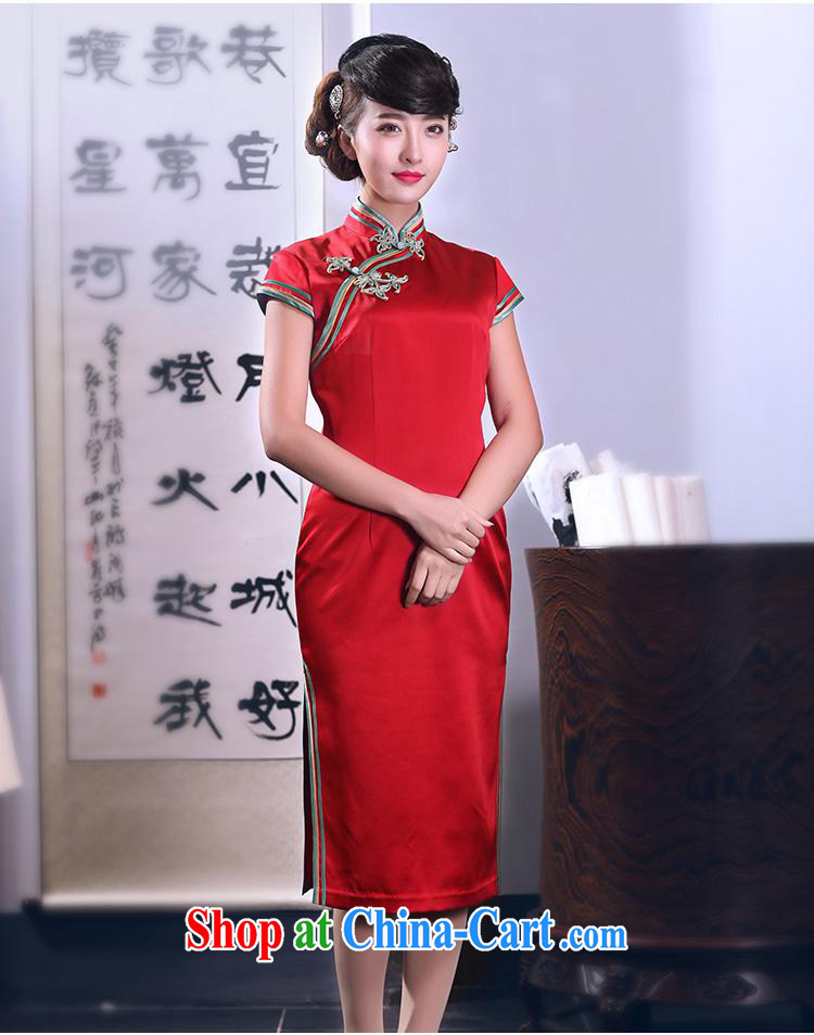 Health concerns women * birds of interpretation so as 2015 spring new dual-edge hand-tie heavy Silk Cheongsam QD 666 red XXL pictures, price, brand platters! Elections are good character, the national distribution, so why buy now enjoy more preferential! Health