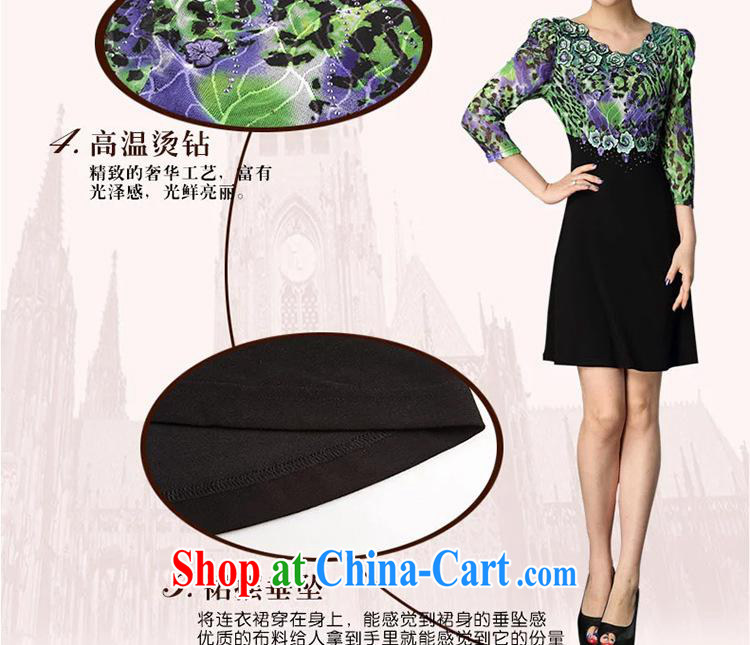 Health concerns women's clothing * law Alice Ho Miu Ling Nethersole 2015 stunning new embroidery beauty dresses embroidered mother load the code dress MOM 30 - 40-year-old black-green 4XL pictures, price, brand platters! Elections are good character, the national distribution, so why buy now enjoy more preferential! Health