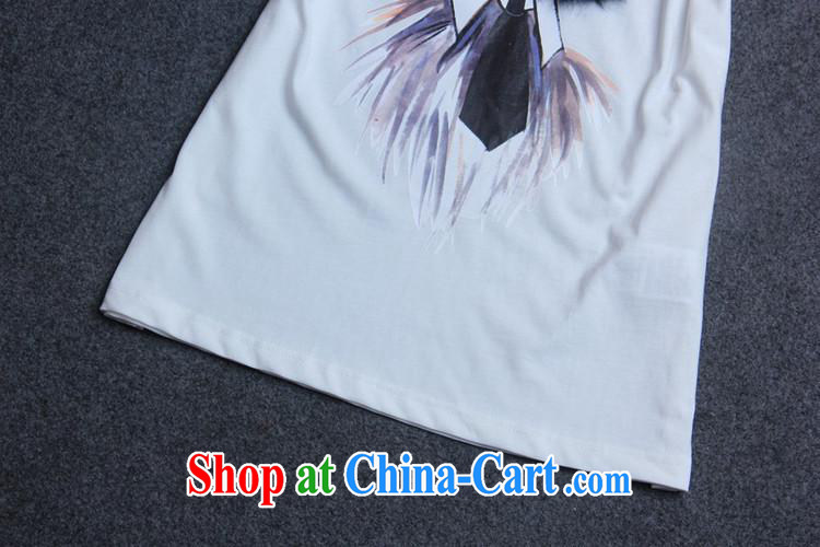 hamilton summer new, cute Fox hair cool Eve round-collar short-sleeve female T shirts summer girls T-shirt Y 37,415 white L pictures, price, brand platters! Elections are good character, the national distribution, so why buy now enjoy more preferential! Health