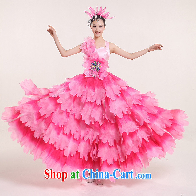 grand national the choir uniforms girls skirts atmospheric opening dance clothing large skirt dress & Dance skirt new opening dance apparel petal large skirts show clothing female picture color XXL, diffuse Connie married Yi, shopping on the Internet