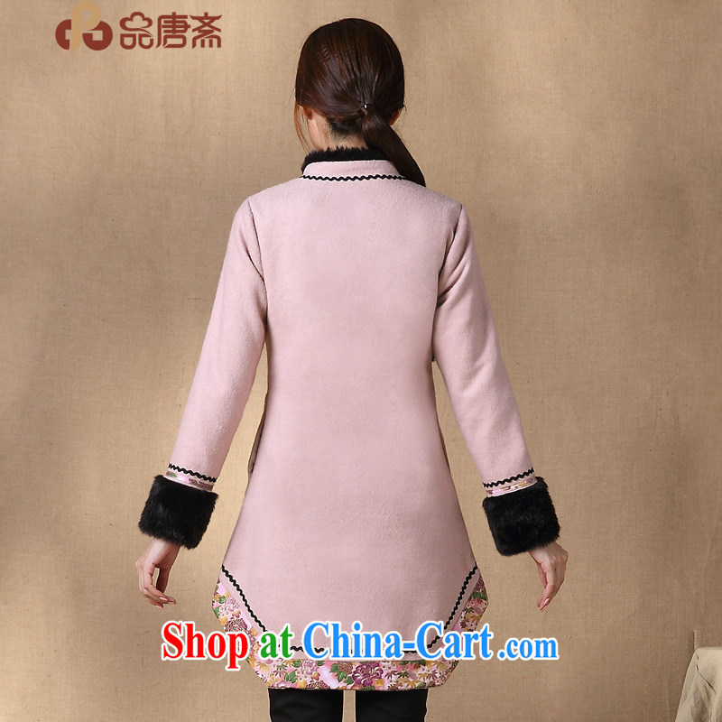 Mr Henry Tang, Id al-Fitr 2014 winter clothes new Ethnic Wind long-sleeved improved stylish dresses T-shirt pale pink XXL, Tang id al-Fitr, shopping on the Internet