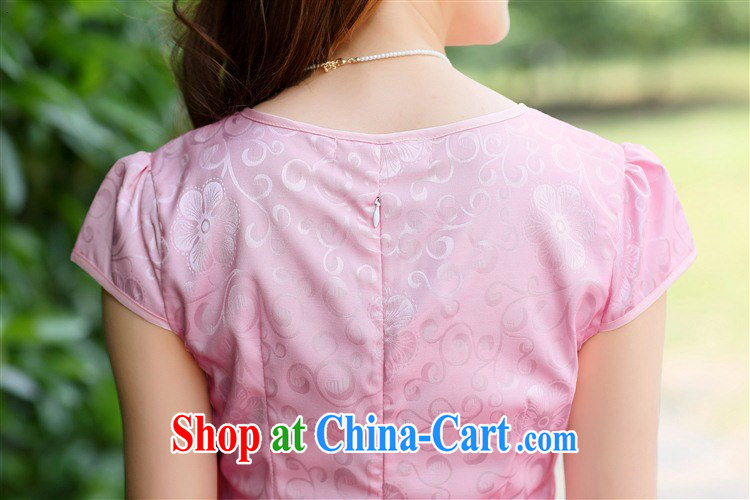 Silent Spring Summer 2015 new female improved daily short skirts dresses lady beauty graphics thin retro dresses elegant qipao skirts 9818 green Peony XXL pictures, price, brand platters! Elections are good character, the national distribution, so why buy now enjoy more preferential! Health