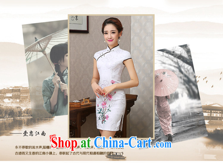 New multi-color embroidery daily short cheongsam retro improved elegant beauty short sleeve cheongsam dress spring and summer, the first Orchid L pictures, price, brand platters! Elections are good character, the national distribution, so why buy now enjoy more preferential! Health