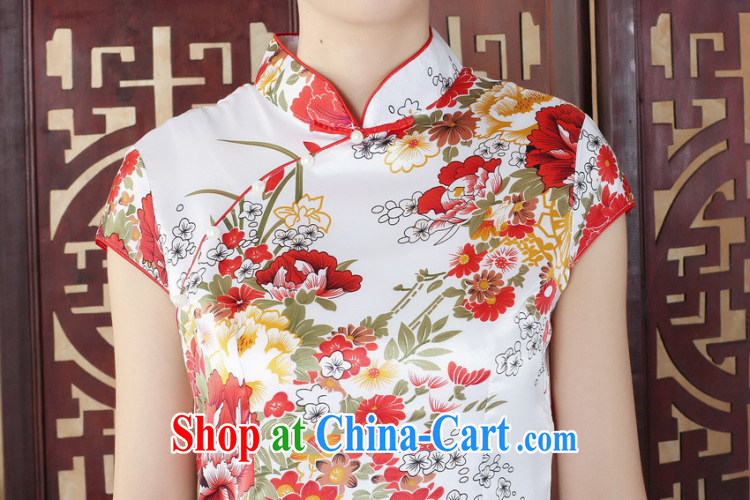 Joseph cotton robes, Ms. Tang is improved summer dresses, for peony flowers dress dresses - B red XXL pictures, price, brand platters! Elections are good character, the national distribution, so why buy now enjoy more preferential! Health