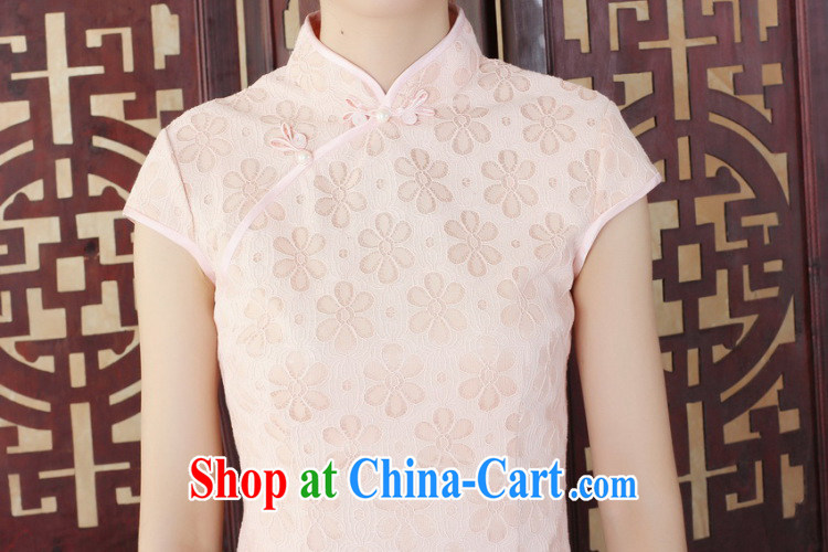Joseph cotton Lady Jane, stylish and refined beauty lace short cheongsam dress new Chinese qipao gown - B pink XXL pictures, price, brand platters! Elections are good character, the national distribution, so why buy now enjoy more preferential! Health