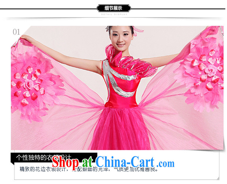 Square dance classical dance costumes modern large skirt opening dance for dance clothing dance performances by women serving classical dance clothing modern costume three-dimensional flowers peach XXL pictures, price, brand platters! Elections are good character, the national distribution, so why buy now enjoy more preferential! Health