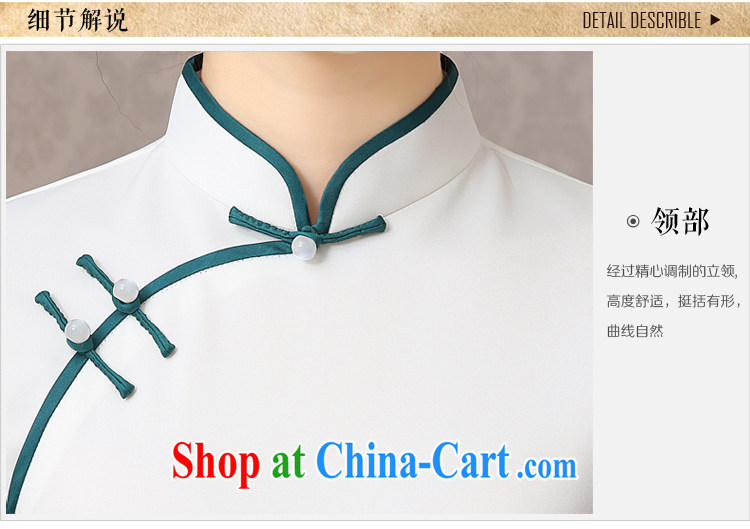 2015 new spring and summer Stamp Day long cheongsam short-sleeved high on the truck retro improved cultivating cheongsam dress dress yellow only short-sleeved S pictures, price, brand platters! Elections are good character, the national distribution, so why buy now enjoy more preferential! Health