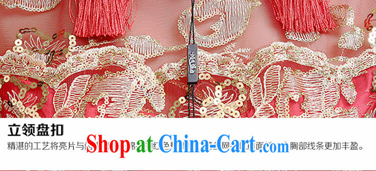 Dumping the married Yi 2015 Spring and Autumn new bride toast wedding clothes outfit long retro improved cultivation crowsfoot red XXL pictures, price, brand platters! Elections are good character, the national distribution, so why buy now enjoy more preferential! Health