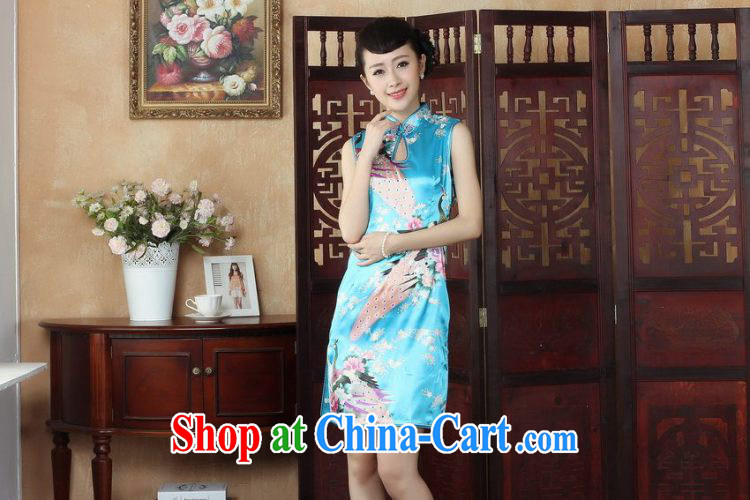 Joseph cotton robes, Ms. Tang is improved summer dresses, for the hard-pressed Peacock short cheongsam dress dresses J 5141 black XXL pictures, price, brand platters! Elections are good character, the national distribution, so why buy now enjoy more preferential! Health