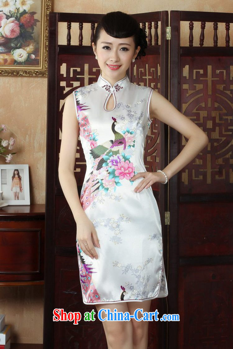 Joseph cotton robes, Ms. Tang is improved summer dresses, for the hard-pressed Peacock short cheongsam dress dresses J 5141 black XXL pictures, price, brand platters! Elections are good character, the national distribution, so why buy now enjoy more preferential! Health